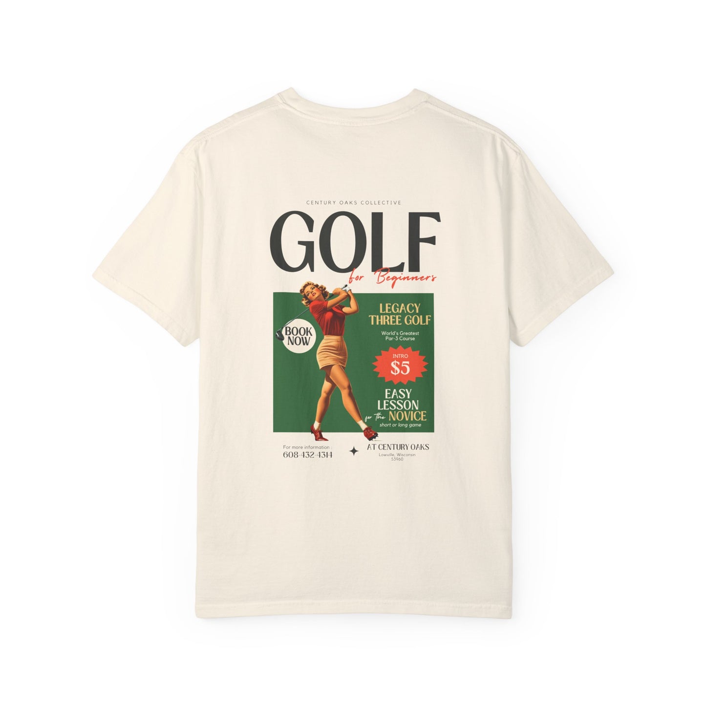 Vintage Golf Beginner Unisex T-Shirt - Learn Three Golf Lessons