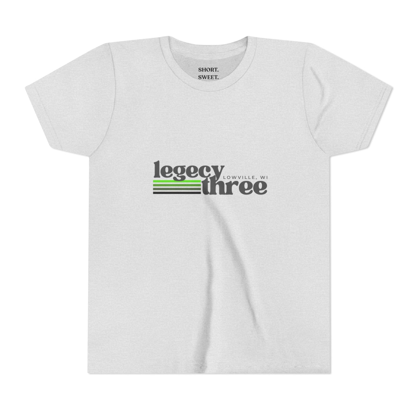 Youth Short Sleeve Tee - Short & Sweet Design for Everyday Comfort