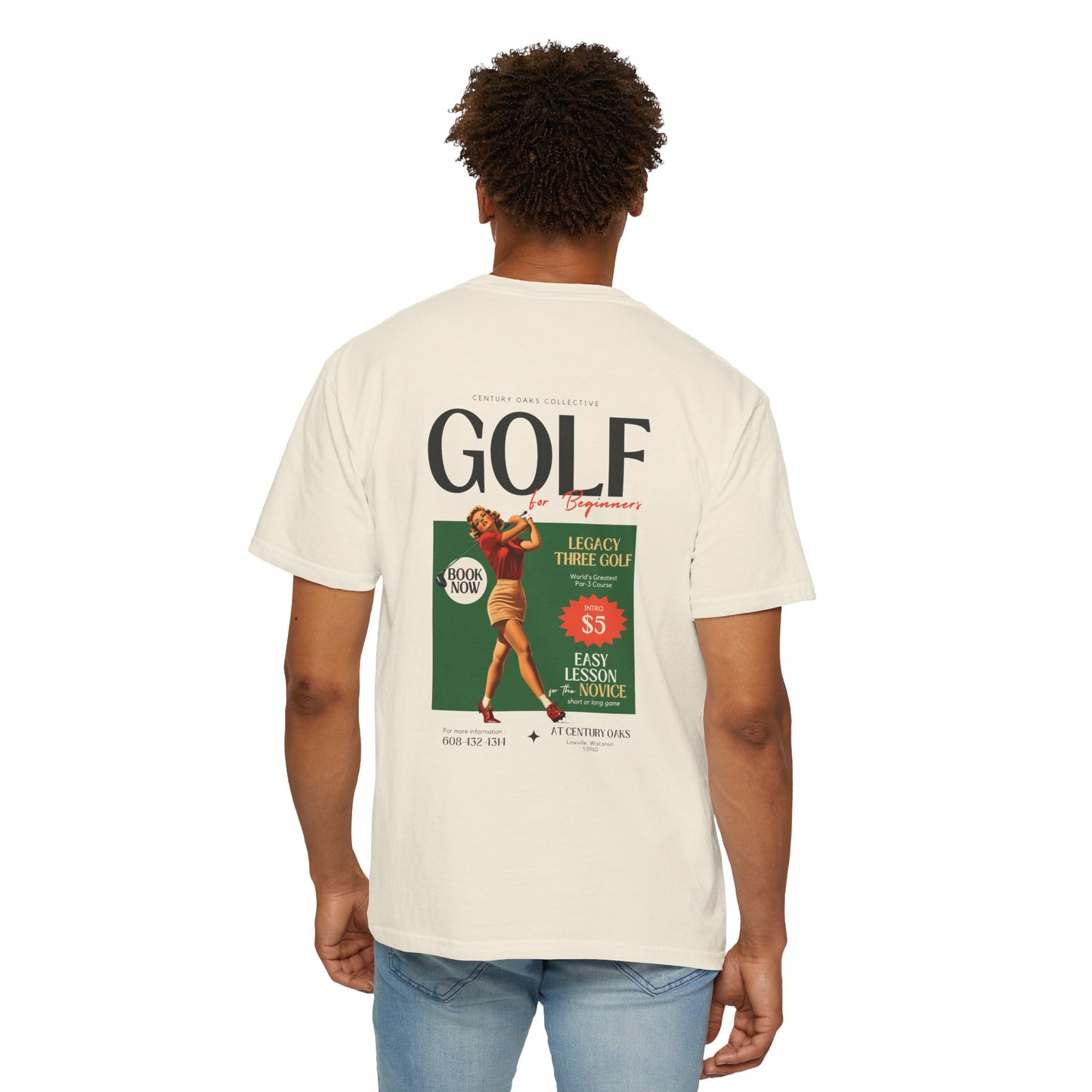Vintage Golf Beginner Unisex T-Shirt - Learn Three Golf Lessons